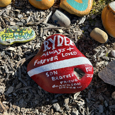 A memorial rock garden has sprung up in Ventura at surfers point, for loved ones including pets (sta