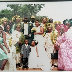 Grandma at granddaughter’s (Sanmi’s) wedding in Ibadan