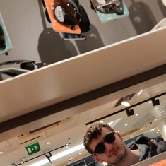 ??/??/2019- me and saff trying on cool glasses (we liked doing this) in next