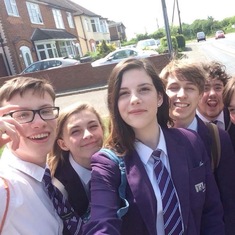 We walked home together every day! My favourite school memories are with you<3