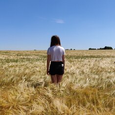 She loved wheat fields in summer.