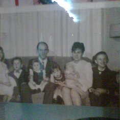 1966 FAMILY PHOTO TAKEN IN THE LIVING ROOM AT OUR HOME IN MONACA, PENNSYLVANIA