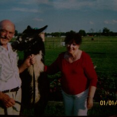 Grama and Pappy with our Lama