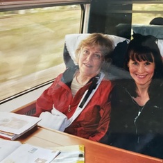 Memories live forever. Mom and me on a train to China. We had such fun!! Dad’s on the train, too.