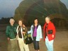 Sally in India after a balloon ride- with Joyce, Beverly, Carolyn