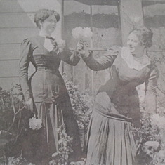 Grandmother Cora (on right)