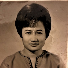 This was mom's passport picture when she arrived to Chicago on June 22, 1968