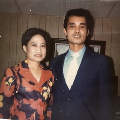 1974 Mom was into fashion and she loved to stand out. Pop always wore that suit. lol