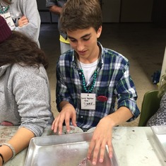 Camp Seymour 2015-dissecting squids.