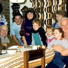 1987 - Enjoying a family gathering at Linda & Colin's