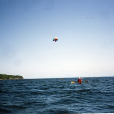 sam kite kayaking