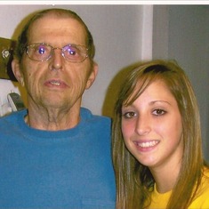 this is one of the last pictures i have with my Papa, which has sat in a frame next to my bed since he passed.