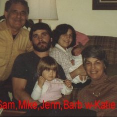 1981a Sam,Mike,Barb W-Katie, Jenn & Ev