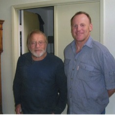 Dad and Jeff at home in 2006.