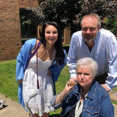 Marissa, Mike and Mom @Marissa's H.S. Graduation