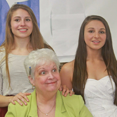 Mom, Marissa and Sierra Pelino--Marissa's 8th Grade Graduation