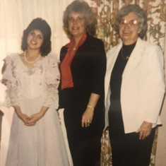 June 1986. Pam, Sande and Pauline Connie Mouser