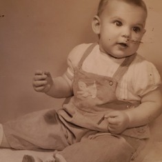 Mom as a toddler, 1949