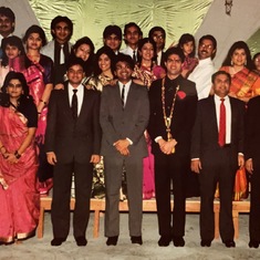 At Sharmila & Apoorva’s wedding reception - Feb 1989