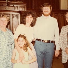 Sandee and Ken’s wedding. (Also in photo: Erin and Ken's parents) May 31, 1980. 