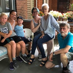 My kids visiting Grandma and Grandpa in Pittsburgh, July 2018