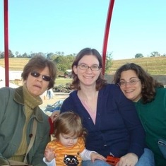 At the pumpkin farm with Erin, Kate, and Jordan 