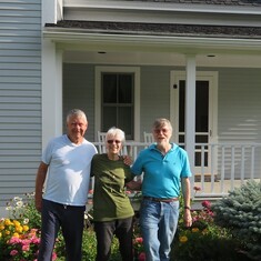 A special visit of Sandee and Ken to our home in Vermont last August.