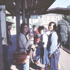 Ken and Sandee (Kate in her backpack), Ajit Banerjee, and Kay Willden in Norway- by Jack Simons