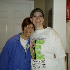 Sandee and Kate participated in Race for the Cure 2006. 