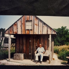 Cabin Duane and Jeff built at Dale & Elizabeth's farm