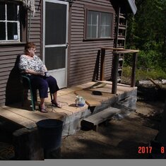Mama at the family cabin 2017