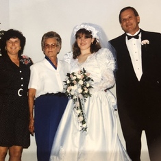 Aunt Sas, Nana, Jill and Uncle Jim at Jilly and Don’s wedding 