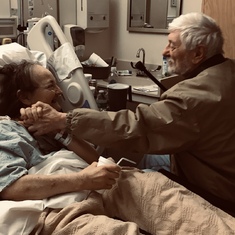 special moment with sandy and my dad in her final days