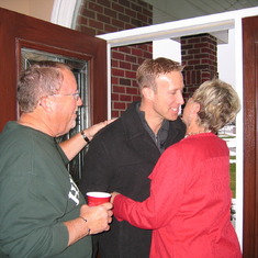 Aww, did Mom and Dad surprise Gerry and Laura they were here, in town?  Yep!!