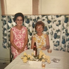 Sandy's mother, Helen, on the left