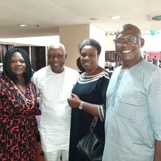 Funke with her cousins, Babarinsa & Olaoye.