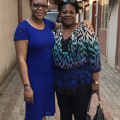 Aunty Funke and her niece in 2017