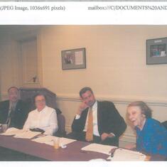 In a meeting on child care policy with then-City Councilor Bill de Blasio, 2007