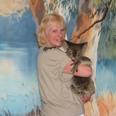 Hanging with a koala in Australia - from the Australia and New Zealand trip with Gary