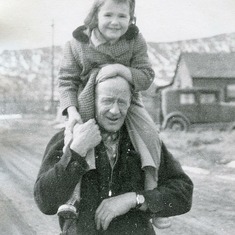Sandy with Grandpa Robinson in Belfry