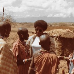 With Maasai in Kenya