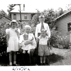 Sally, grandfather - Ellis Williams, cousin Susan, Tom and David