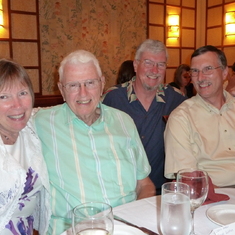 Sally with Uncle Norman, brothers Tom and David July 2011
