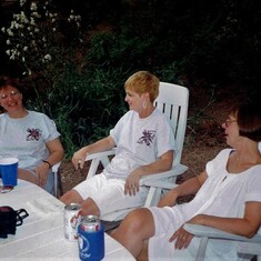 Sal , Ruth & Debbie at Aunt Ruth & Uncle Ed Hawley's 50th - 1994