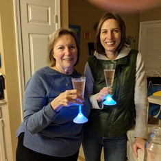 She was always finding fun, goofy things like these light up champagne glasses! Cheers! Jan 2019