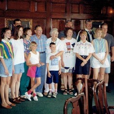 Sal with Williams contingent @ Hawley 50th Anniversary 1994