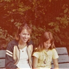 Amy with her Aunt Sally 1979