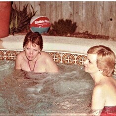 Hot tub gossip with Ruth July 1984