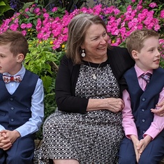 Sarah with great nephews Braedyn & Tate - Sept, 2019