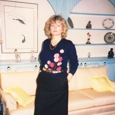 This photo was taken in the living room at the family house on Olsen Drive in North York around 1985.